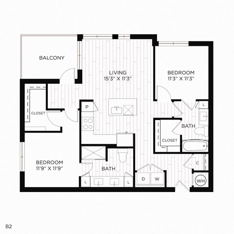 Aura crossroads B2 Floor Plan